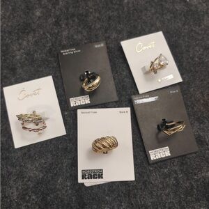 Nordstrom Gold and Silver Textured Ring